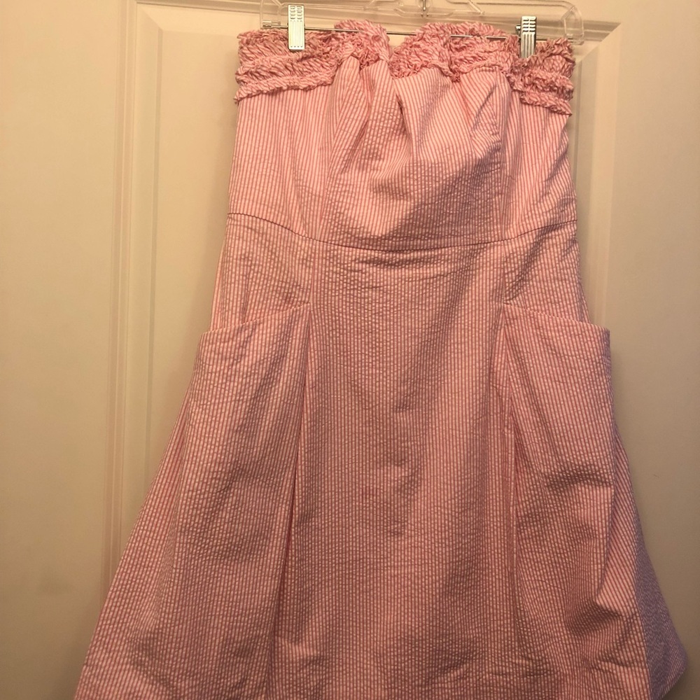 Pink Seersucker Lilly Pulitzer Dress 12